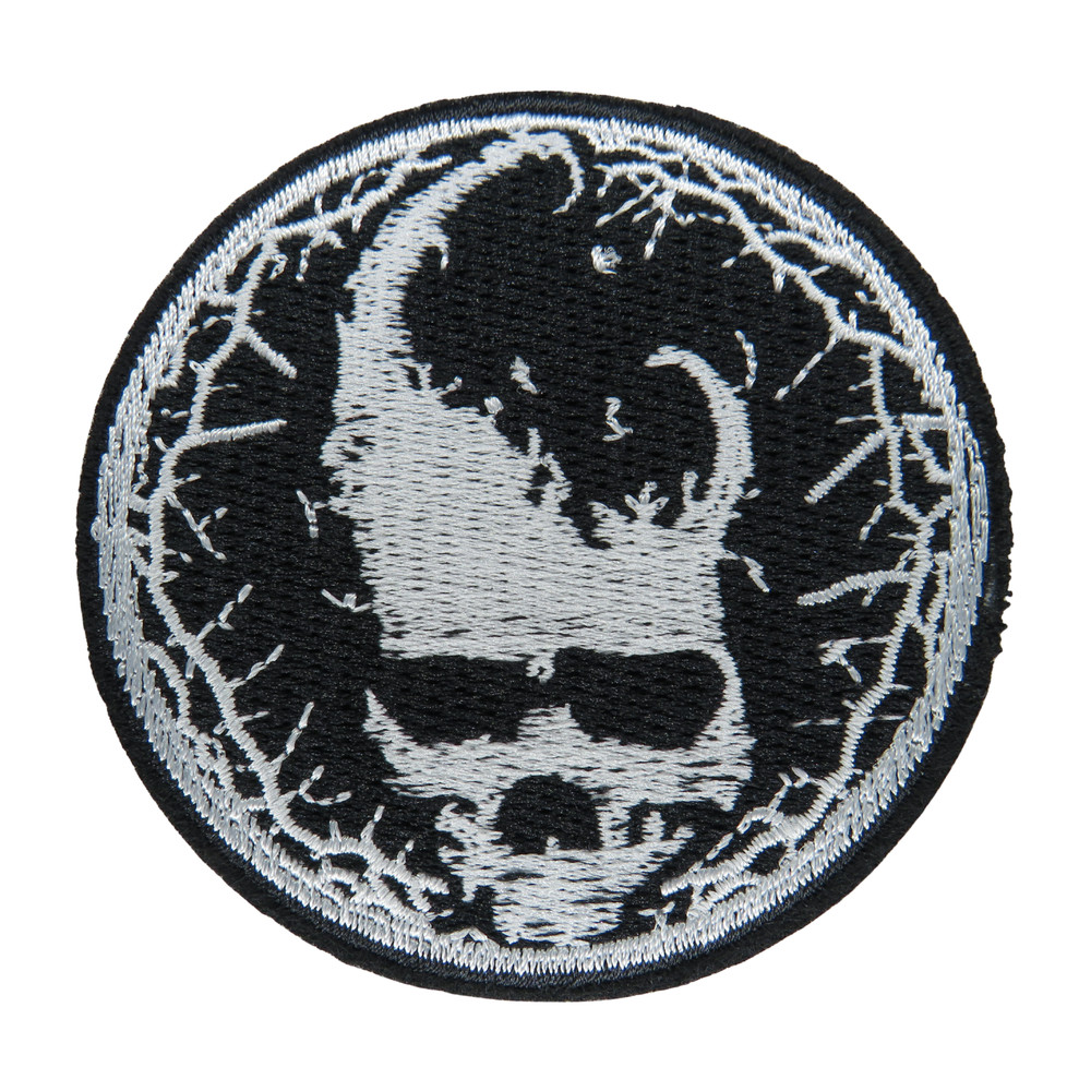 Skull skull patch patch iron on patch biker punk patch iron on