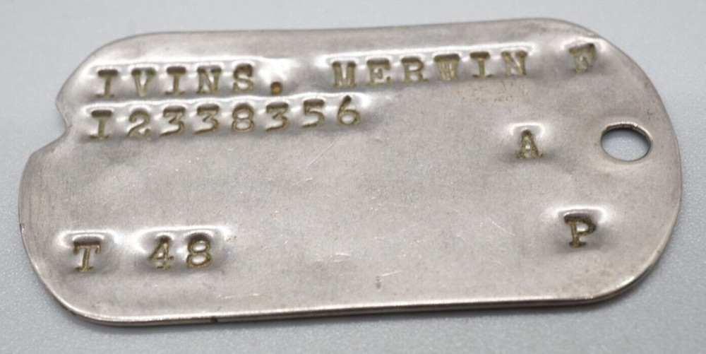 Post WWII - Pre-Korean War 1948 Army Dog Tag T 48 - PROTESTANT RELIGION