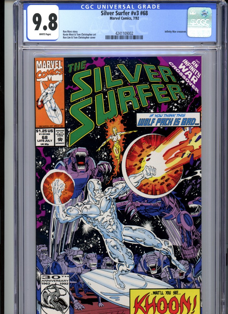Silver Surfer #V3 #68 (1992) Marvel CGC 9.8 White