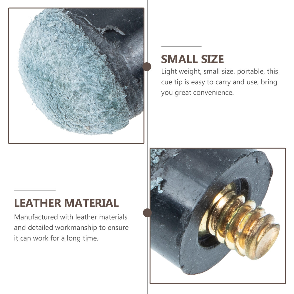20 Pcs Table Pool Cue Tip Replacement Billiard Necessity