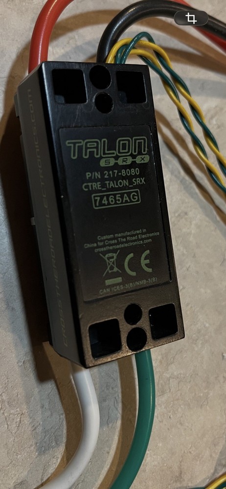 CTR Electronics Talon SRX Motor Controller – P/N 217-8080, Unit 7465AG