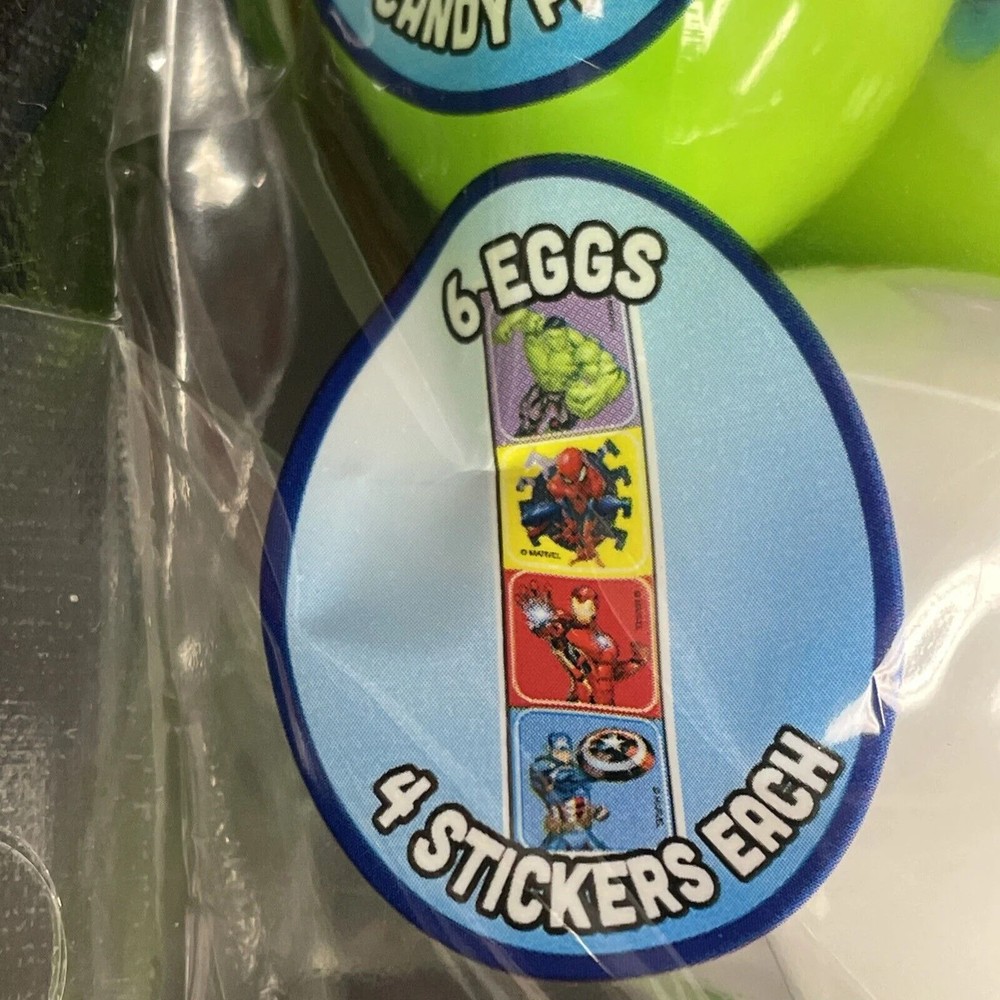Marvel 20 ct Avengers Easter Egg Hunt Eggs Candy Or Stickers