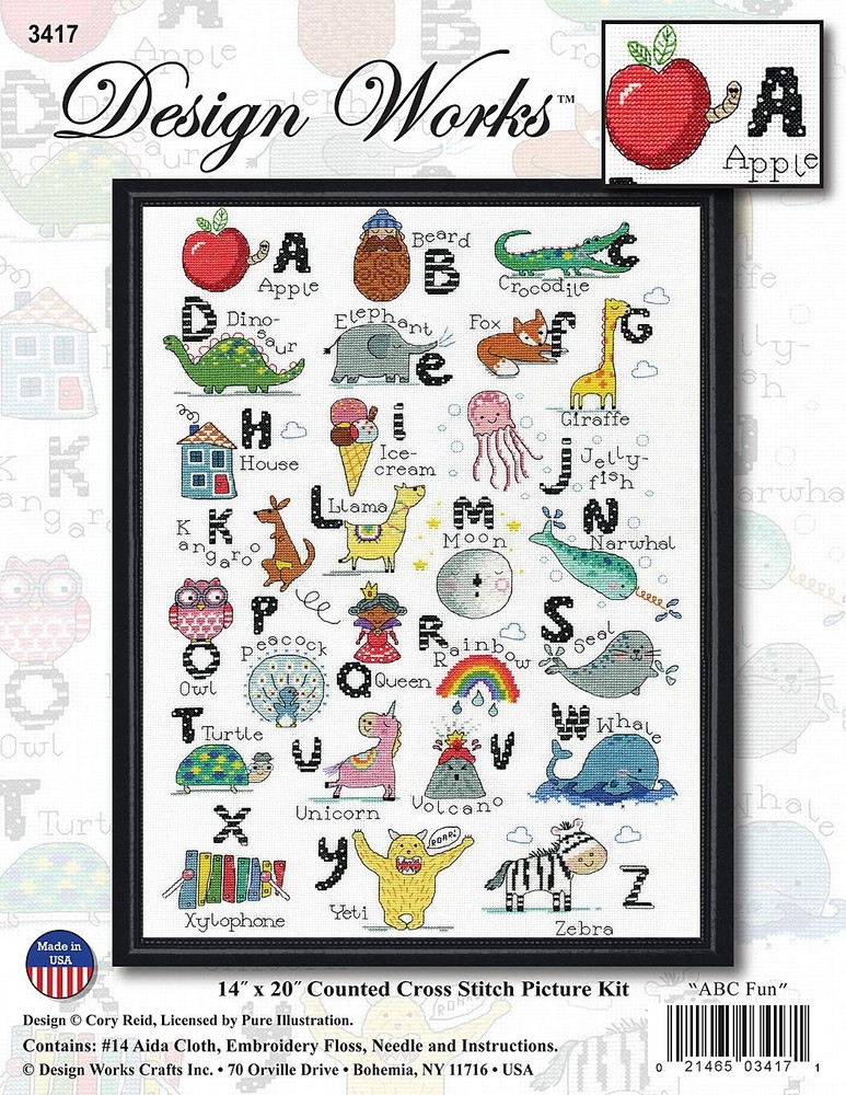 ABC Fun Counted Cross Stitch Kit