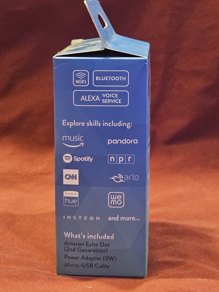 Amazon Echo Dot (2nd Generation) Smart Speaker Black New Sealed In Box