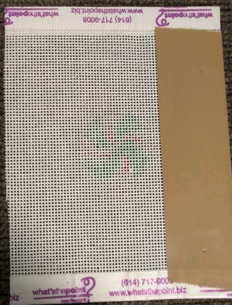 Needlepoint Canvas Peppermint Candy 4.25"X5.5"