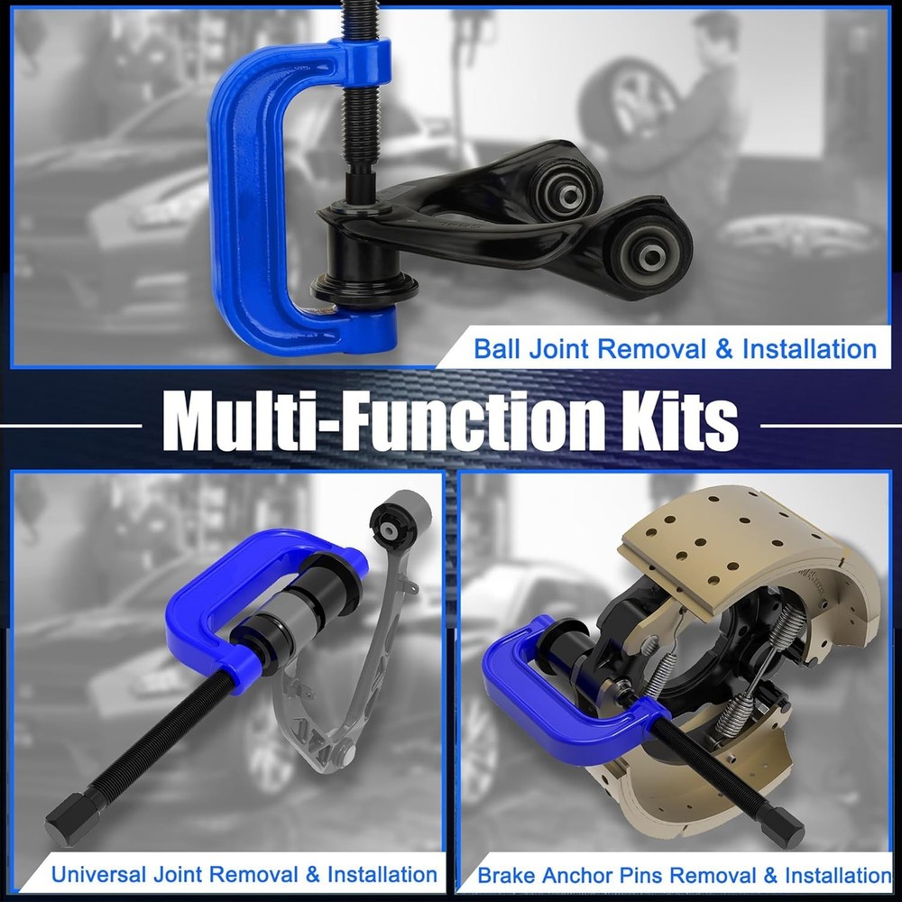 25PCS Auto Ball Joint Press Master Kit Remover Install Tool Heavy Duty C-Frame