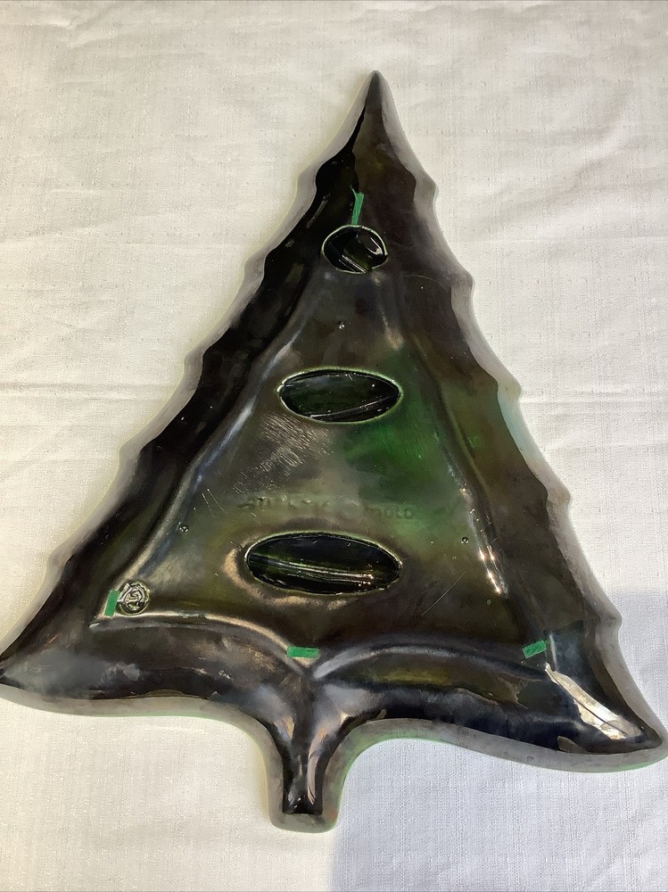Vintage Atlantic Mold Mid Century Christmas Tree Serving Dish