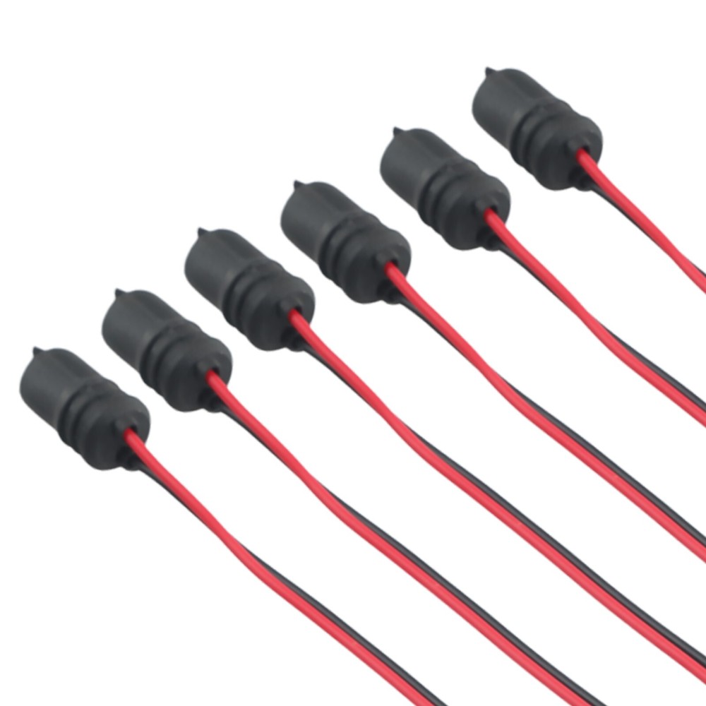 F-Type Rubber Car Auto Light Bulb Round Socket Lamp Holder Base Connector