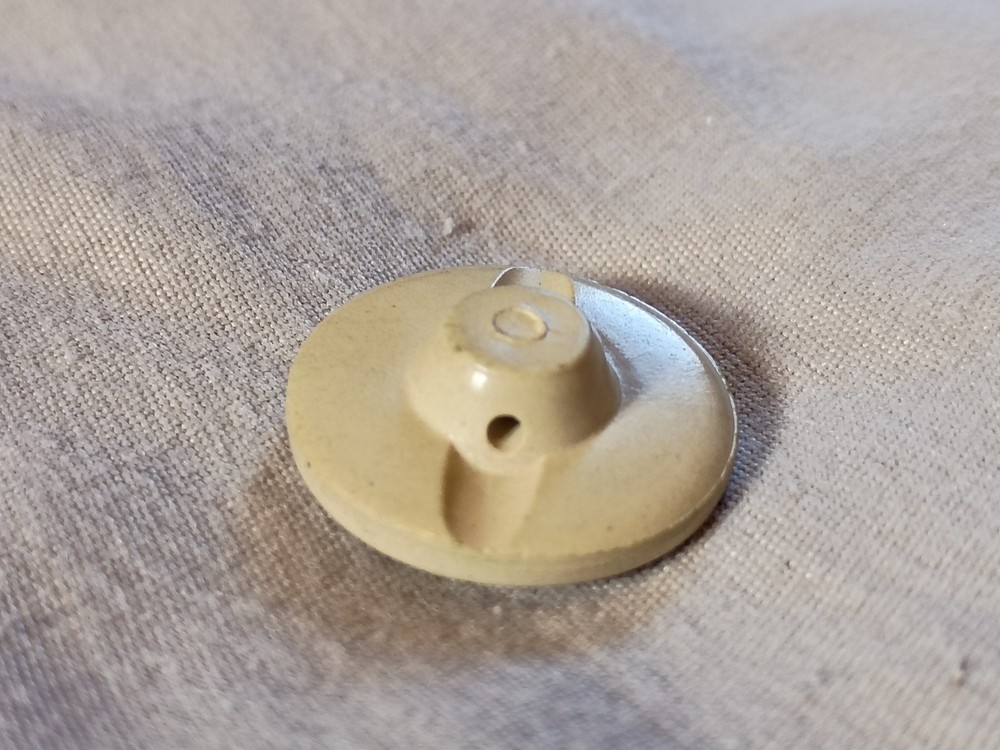 Antique Cameo Portrait Composition Button.