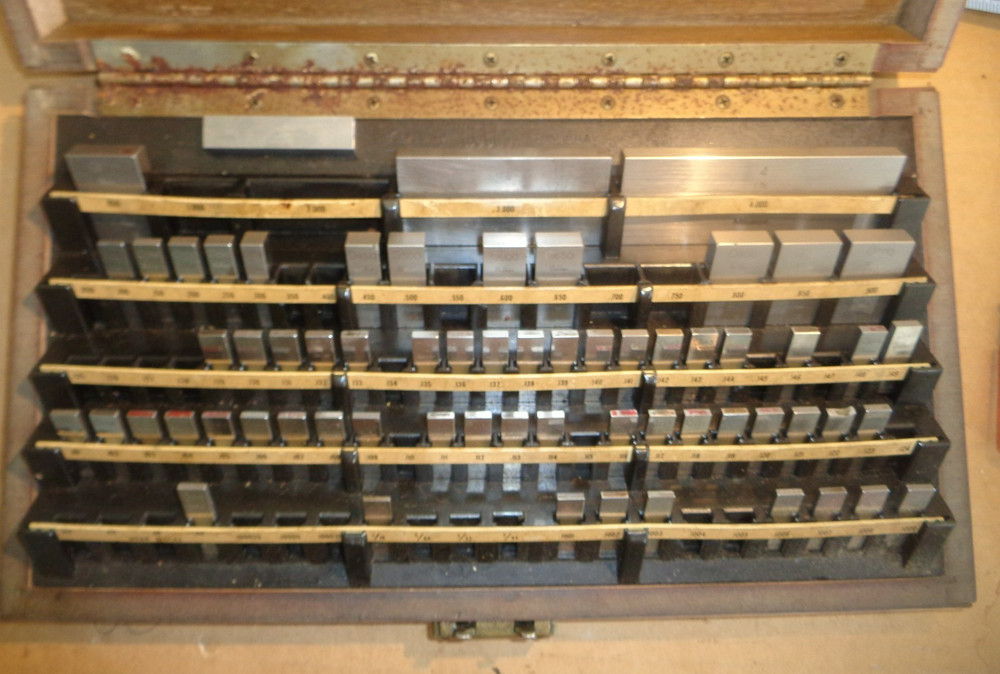 Starrett Webber Gage Blocks set # RCS81A CRO-ST Incomplete Missing Blocks - Read