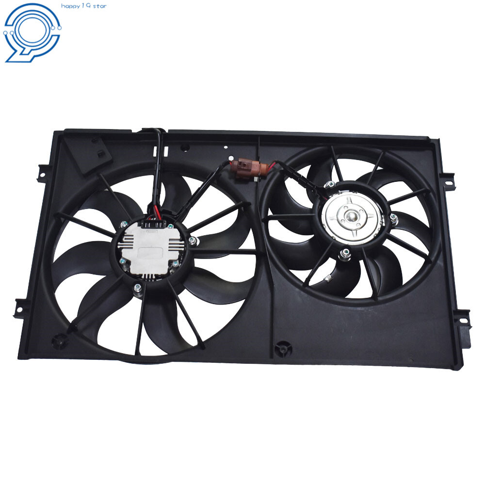 Radiator Cooling Fan Assembly for Volkswagen Golf Jetta Rabbit Beetle 2.0L 2.5L