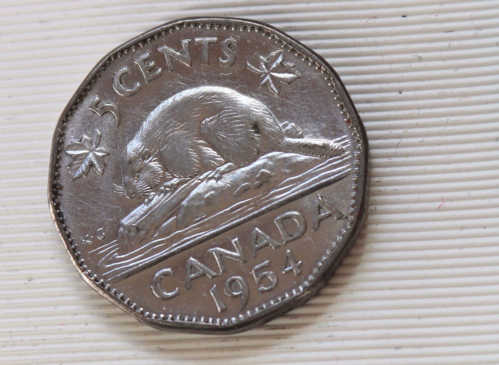 1954 Canada 5 Cents Elizabeth II