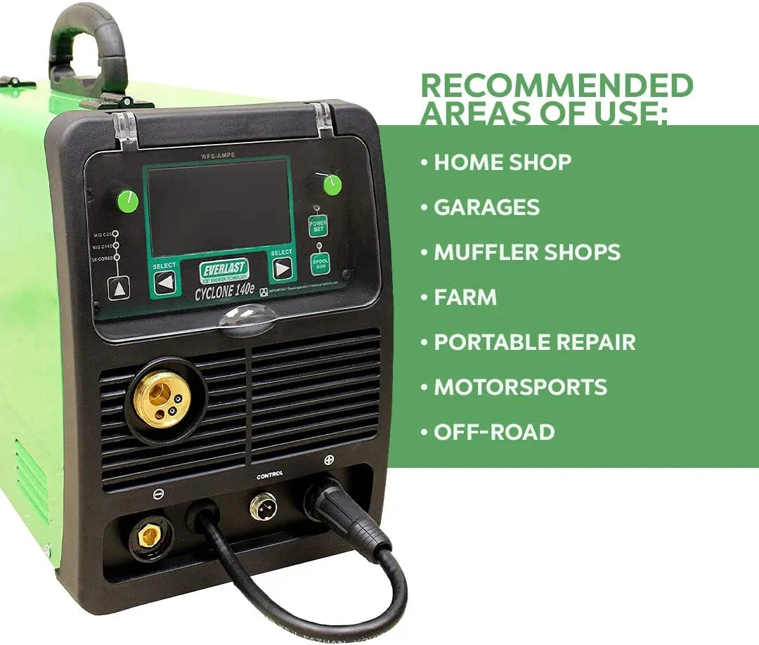 NEW Everlast Cyclone 140E MIG Welder 110v can do Flux Core 140Amp portable