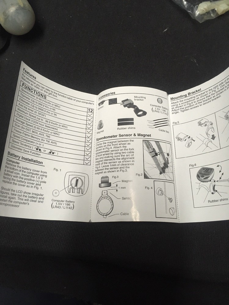 SCHWINN WIRED 12 FUNCTION BIKE CYCLING COMPUTER SPEEDOMETER TRIPMETER ODOMETER
