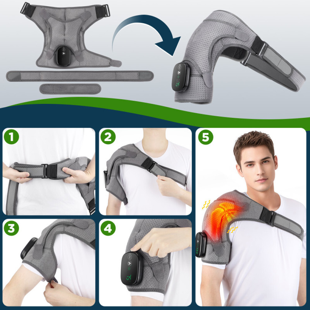 Electric Shoulder Heating Pad Cordless Heated Shoulder Wrap Shoulder Massager