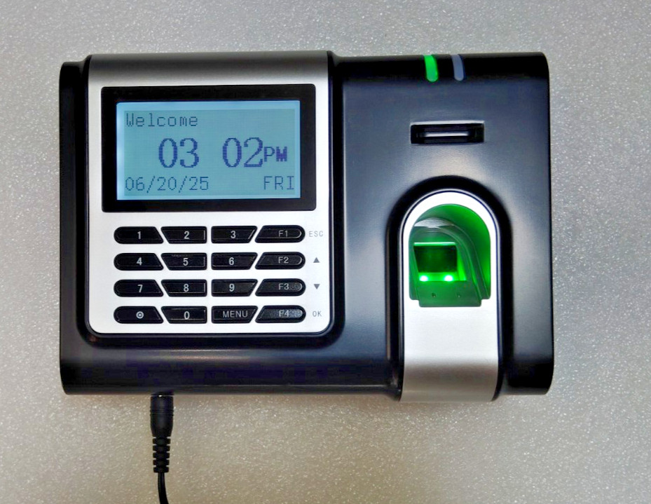 ZKSoftware X628 Biometric Fingerprint Time Attendance Time Clock Terminal w/AC