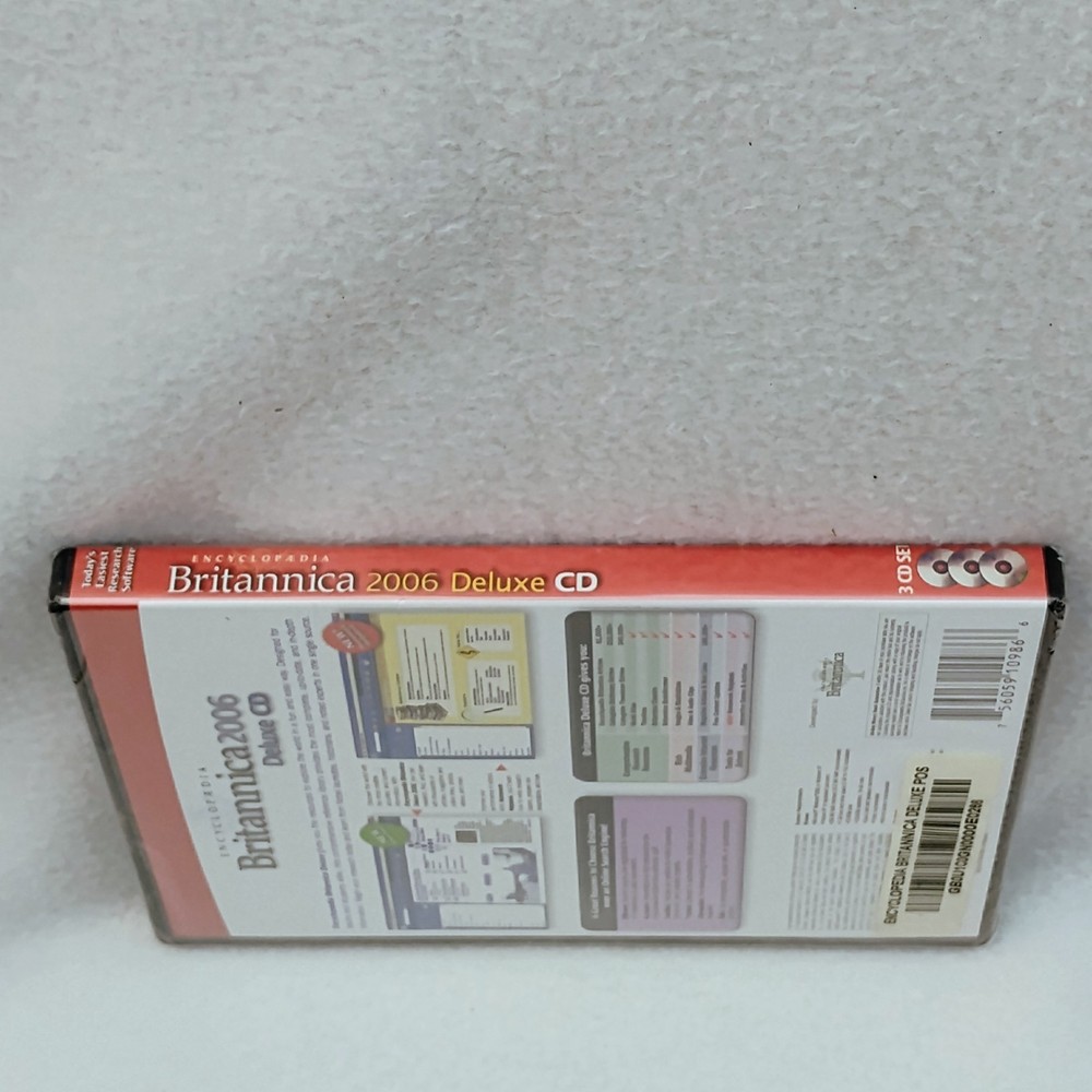 Encyclopedia Britannica 2006 Deluxe 3 CD Rom Set