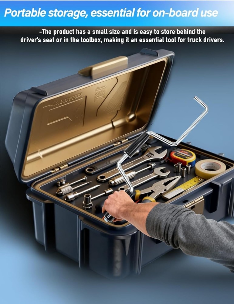 Heavy Duty Winch Strap Winder 2-Pack for Flatbed Trailers - Effortless Operation