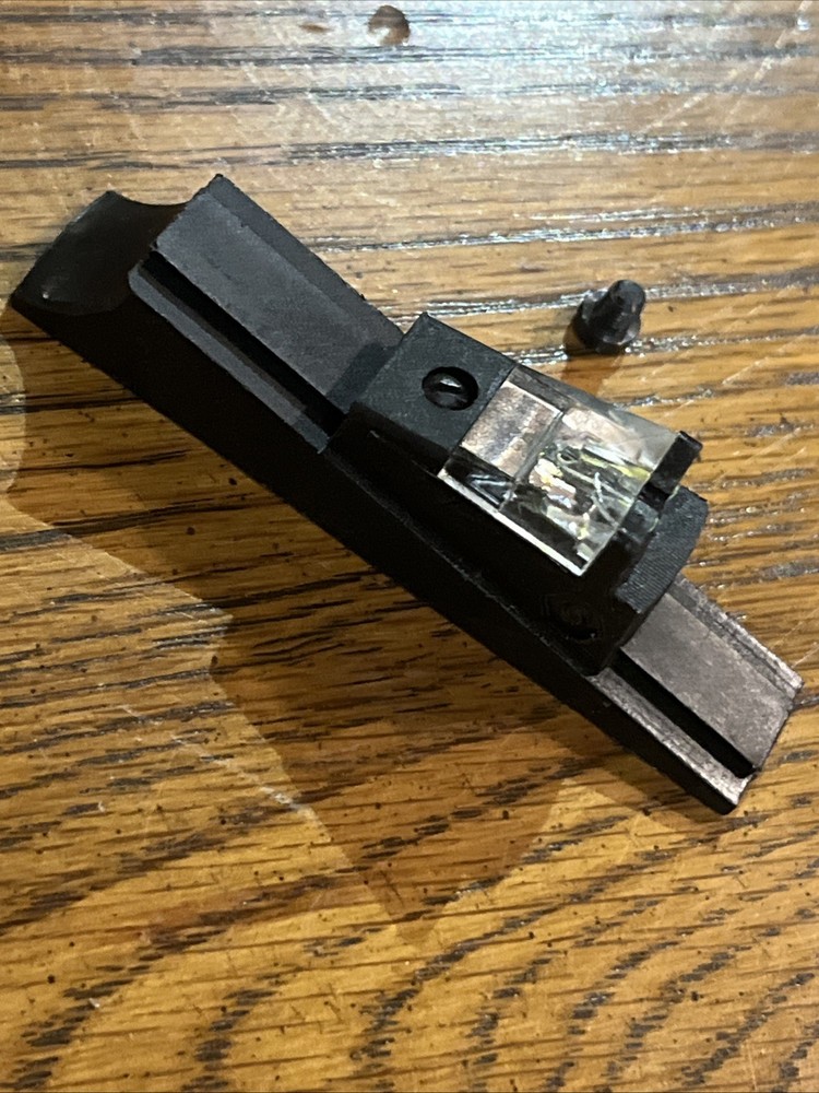 CVA Eclipse Mag Muzzleloader Rifle Rear Sight W Screw Green Fiber Optic Inline