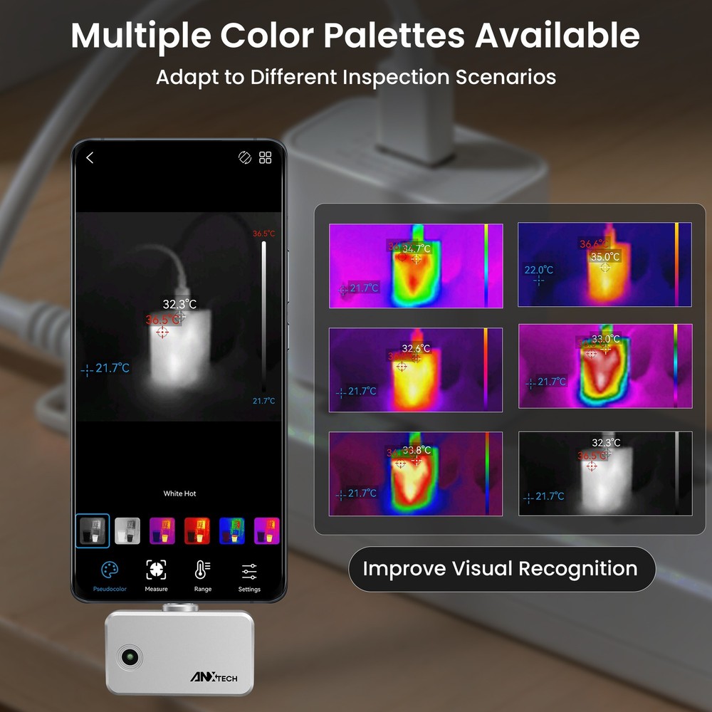 ANXTECH Infrared Thermal Imaging Camera for Android 240*240 ISR Resolution