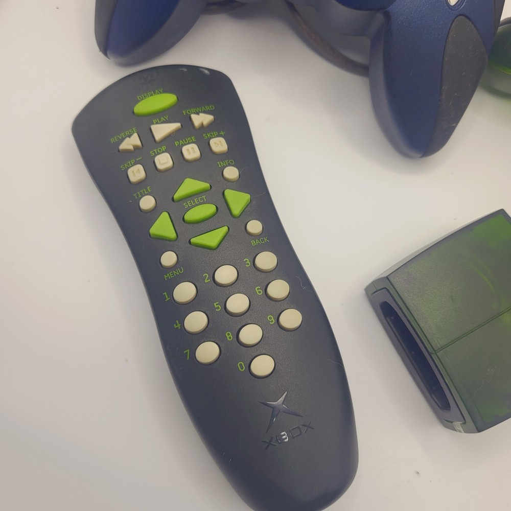 Original Xbox Controller Bundle 2 Controllers DVD Remote + 11 Games Lot Tested