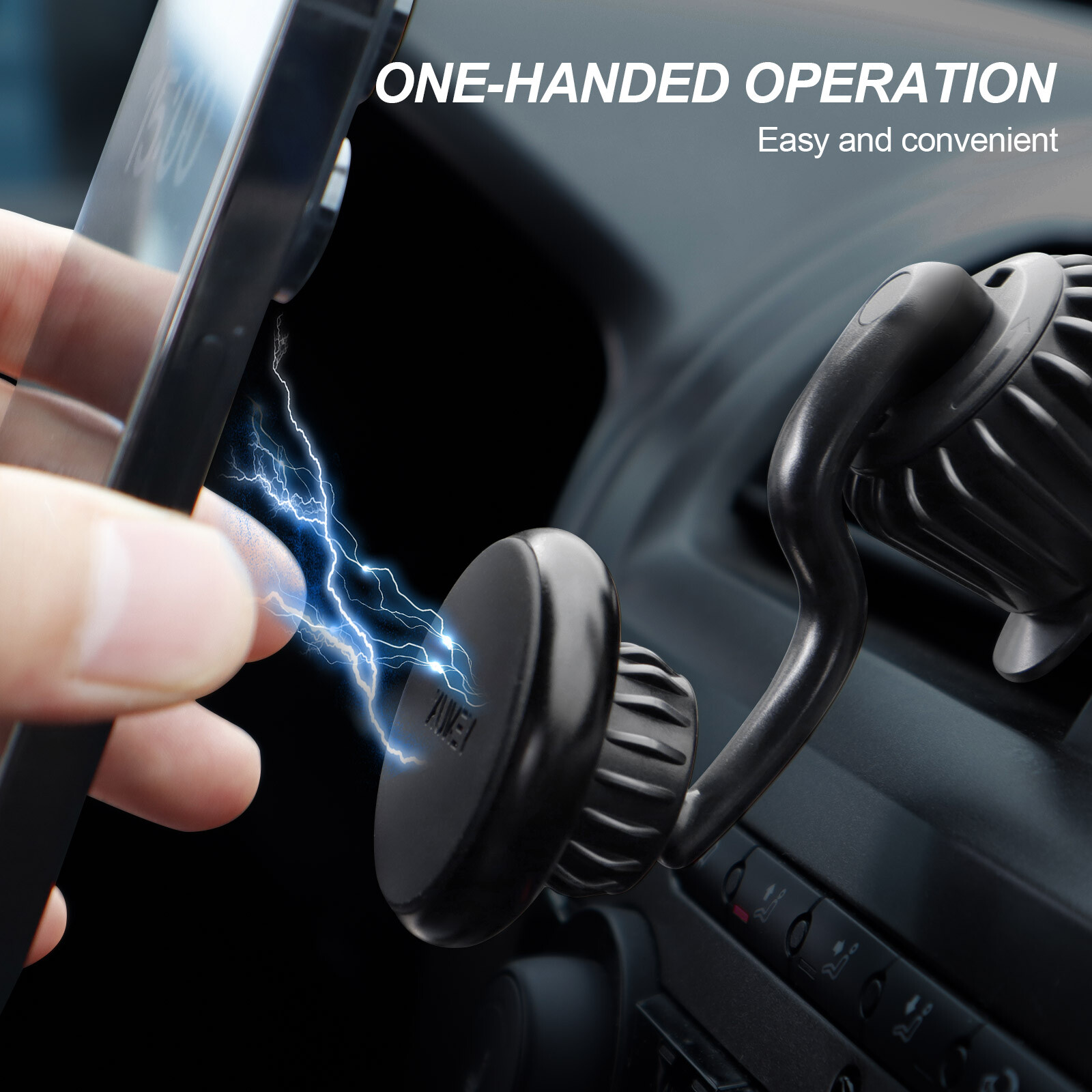 Universal Magnetic 360° Rotation Air Vent Car Mount Dashboard Phone Holder Truck