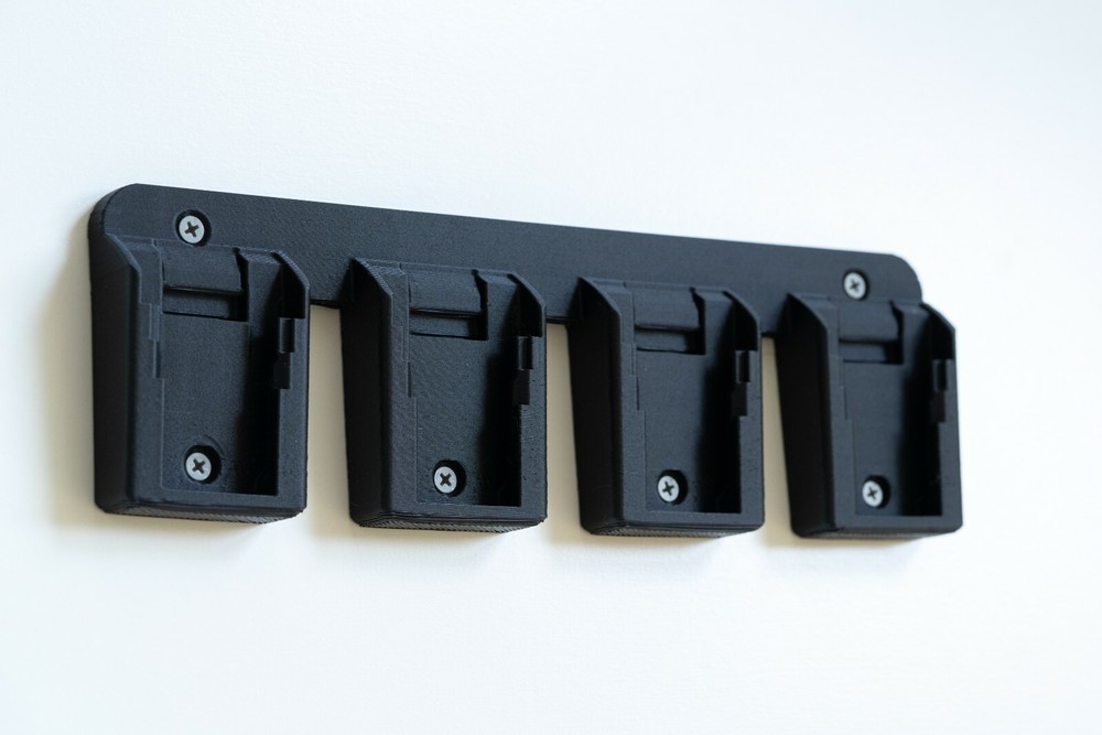 Dewalt 20v Latching Battery Mount / Holder / Rack - Original Design