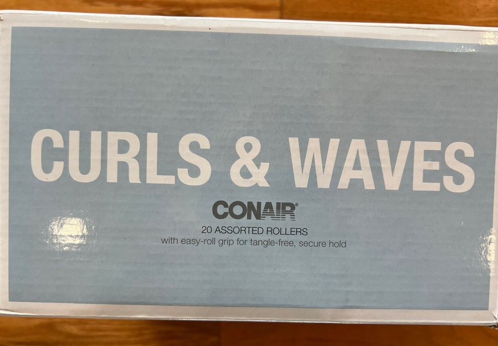 Conair Big Style Small Case Compact 20 Multi-Sized Hot Rollers Blue