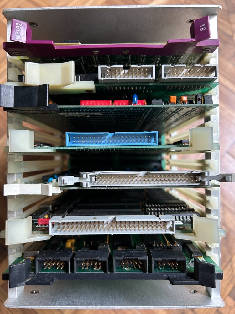 Kevex Card Input Chassis with 7 boards:Digital 5015394-01-D1P2 KDJ11-A Processor