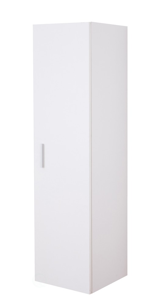 New Basicwise Modern Long Bathroom Wall Mounted Cabinet, White