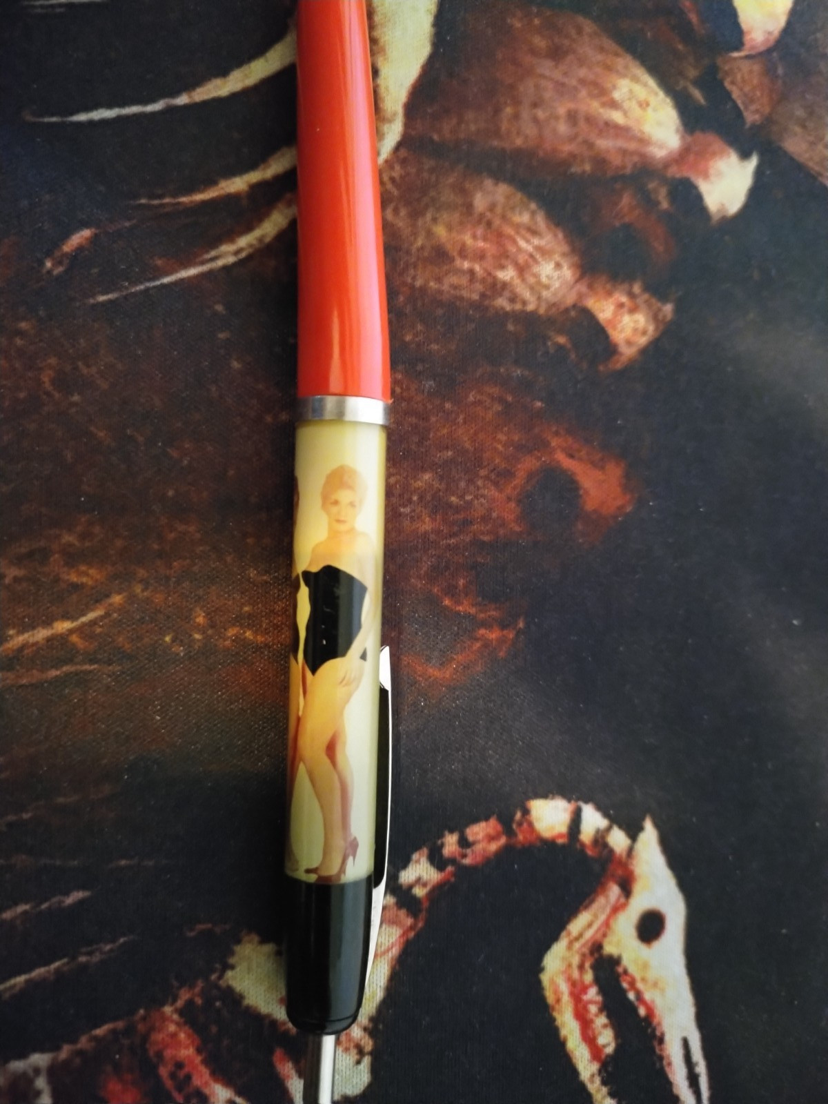 Vintage Stripper Naked Lady Floaty Pen & Pencil Made in Denmark