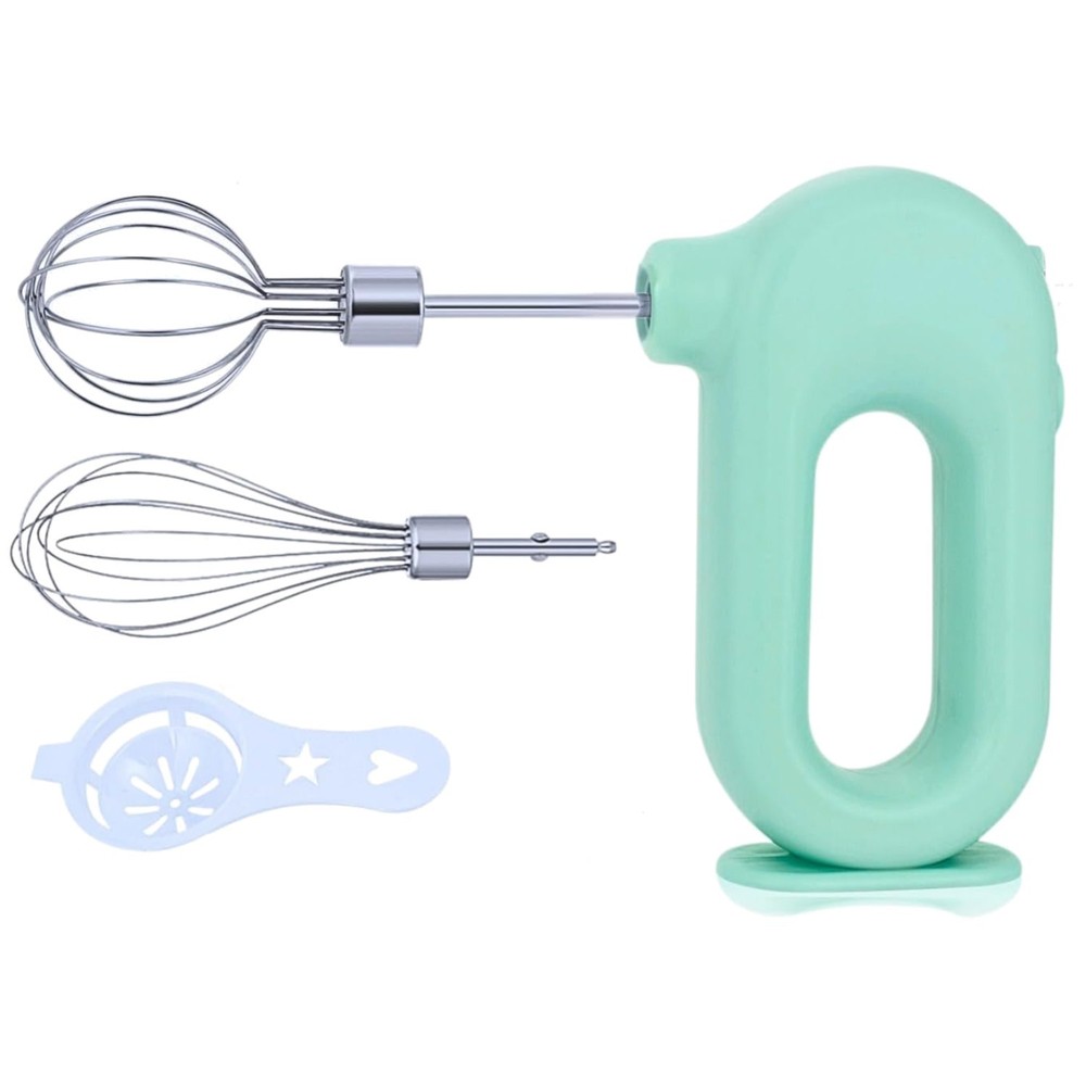 Lightweight Mini Handheld Mixer with Detachable Whisks - Perfect for Baking