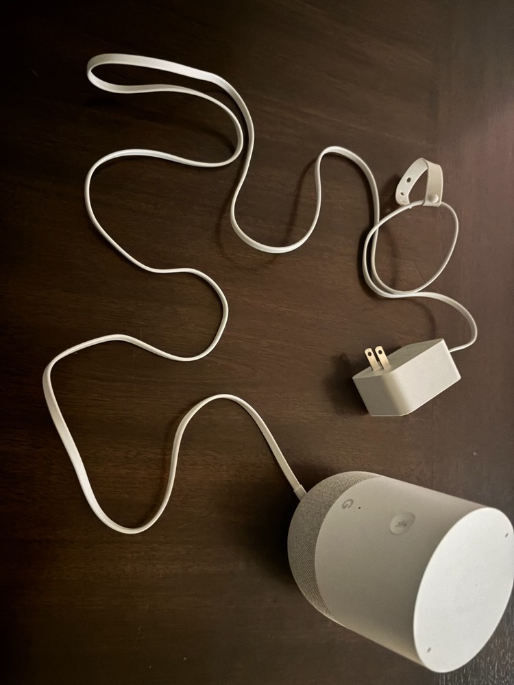 Google Home Smart Speaker with Voice Assistant White GA3A00417A14 OPEN BOX