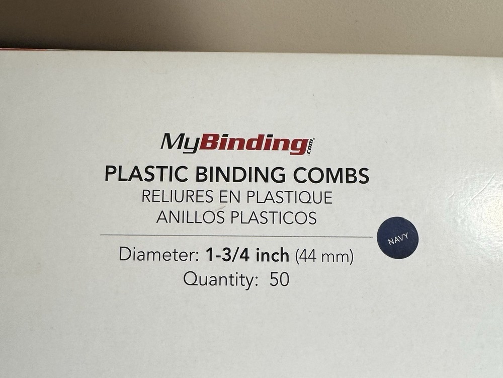 Large Lot Of Binding Material- Plastic Binding Combs, Covers Various Sizes