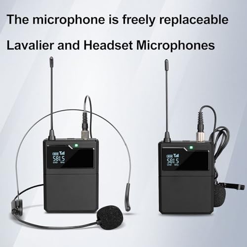 R6 Professional Wireless Microphone UHF System 4 Channel with 4 bodypack mic