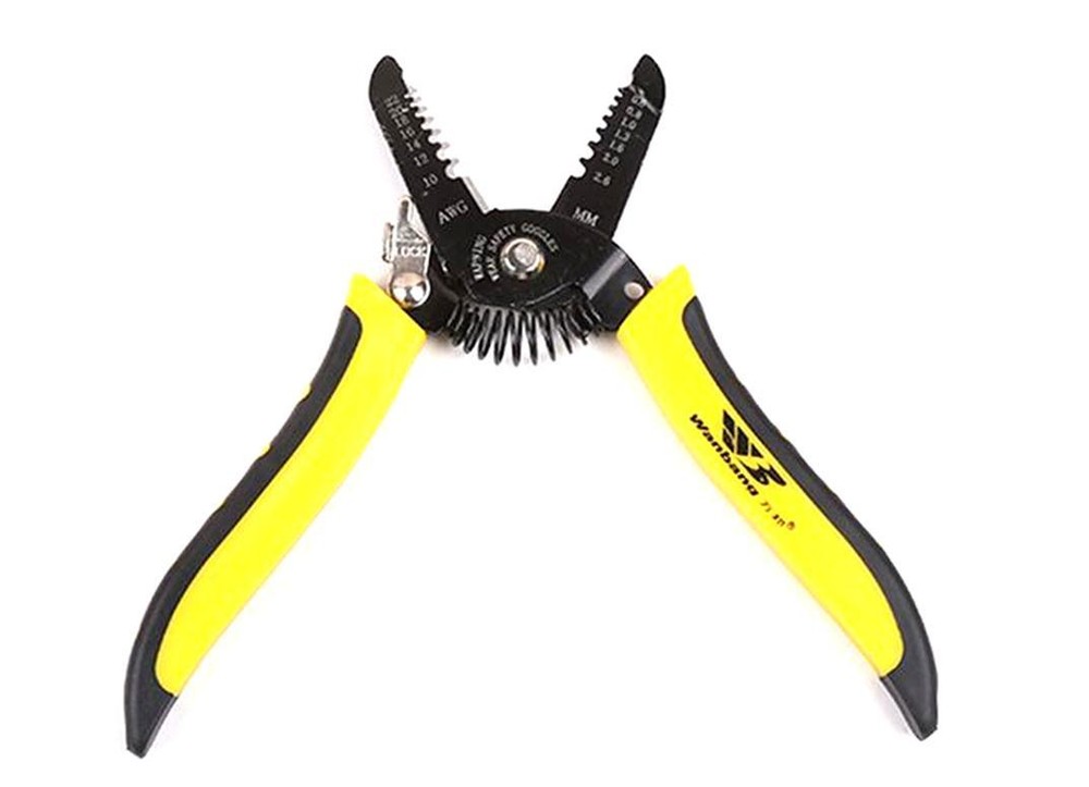 5pcs Cable Wire Stripper Cutter Plier AWG Metric Scale Hand Tool