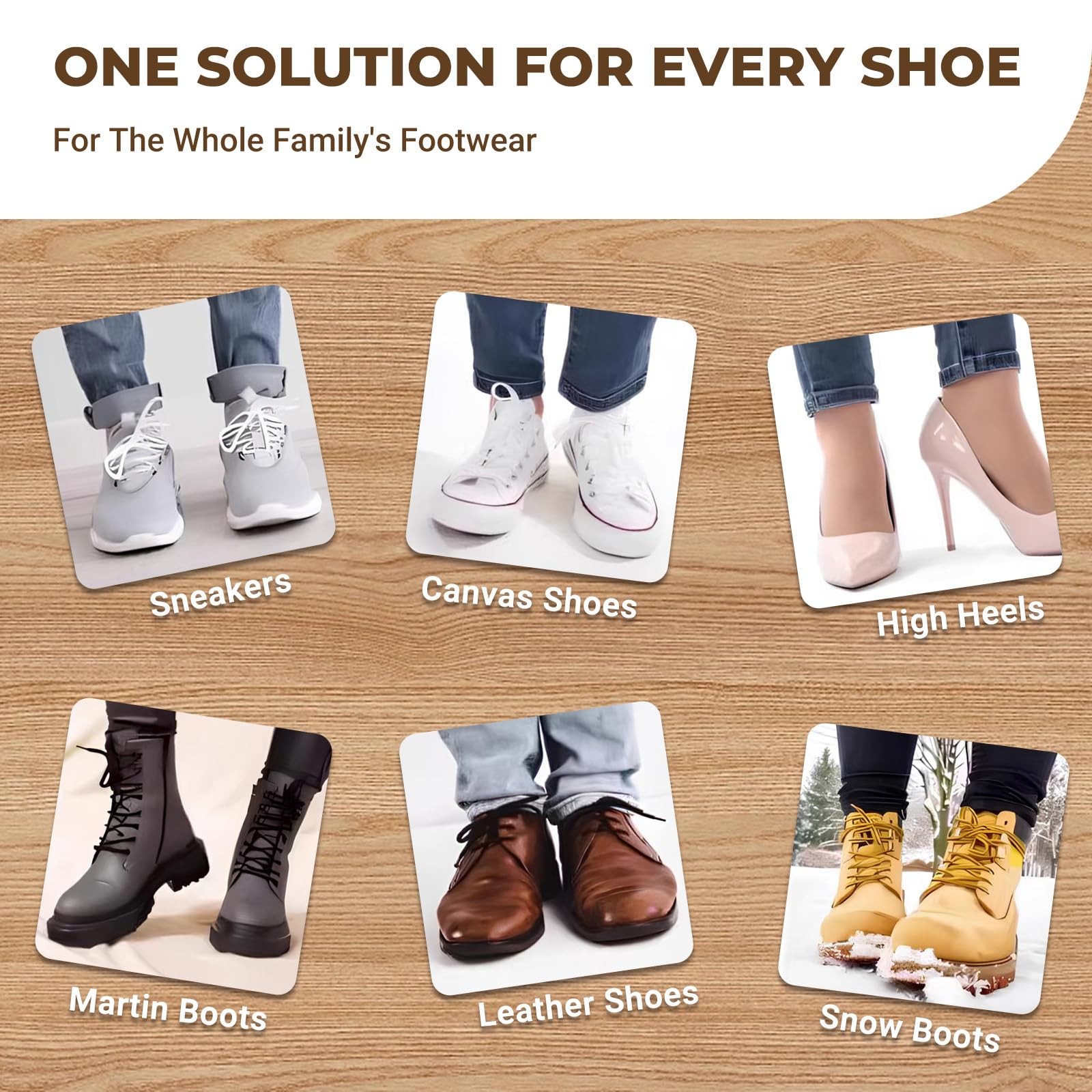 Amroicus Metal Shoe Horn Long Handle 16.5" & 7.5", 2 Pack S,L, Black