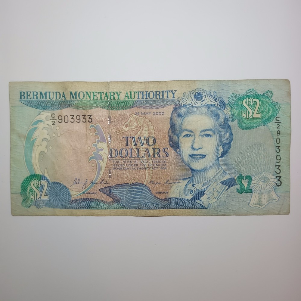Bermuda 2 Bermuda Dollars Banknote (BMD) Two Dollar - 2000
