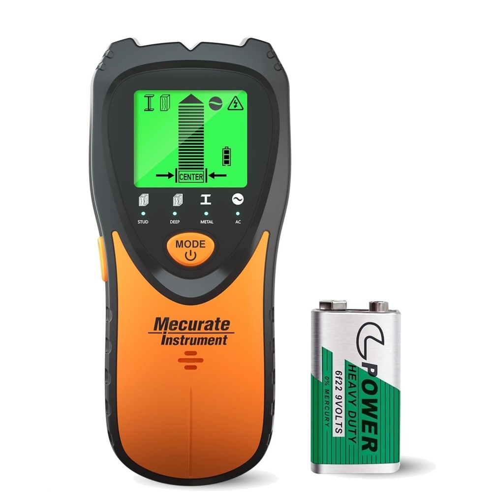 Portable Stud Finder with LCD Display & Intuitive Controls for Easy Scanning