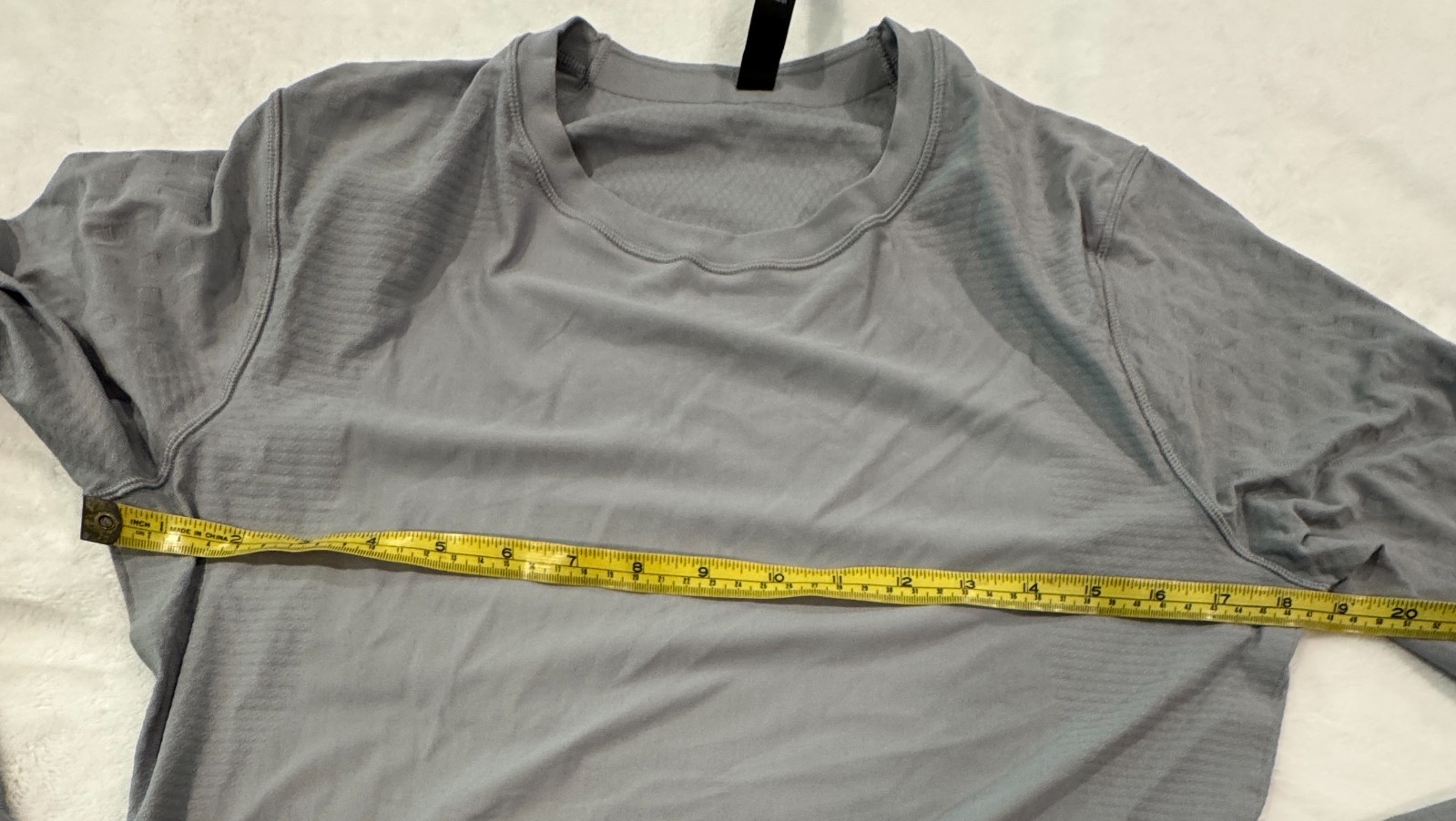 Lululemon SenseKnit Running Long Sleeve Men's L Rhino Gray Compression Fit