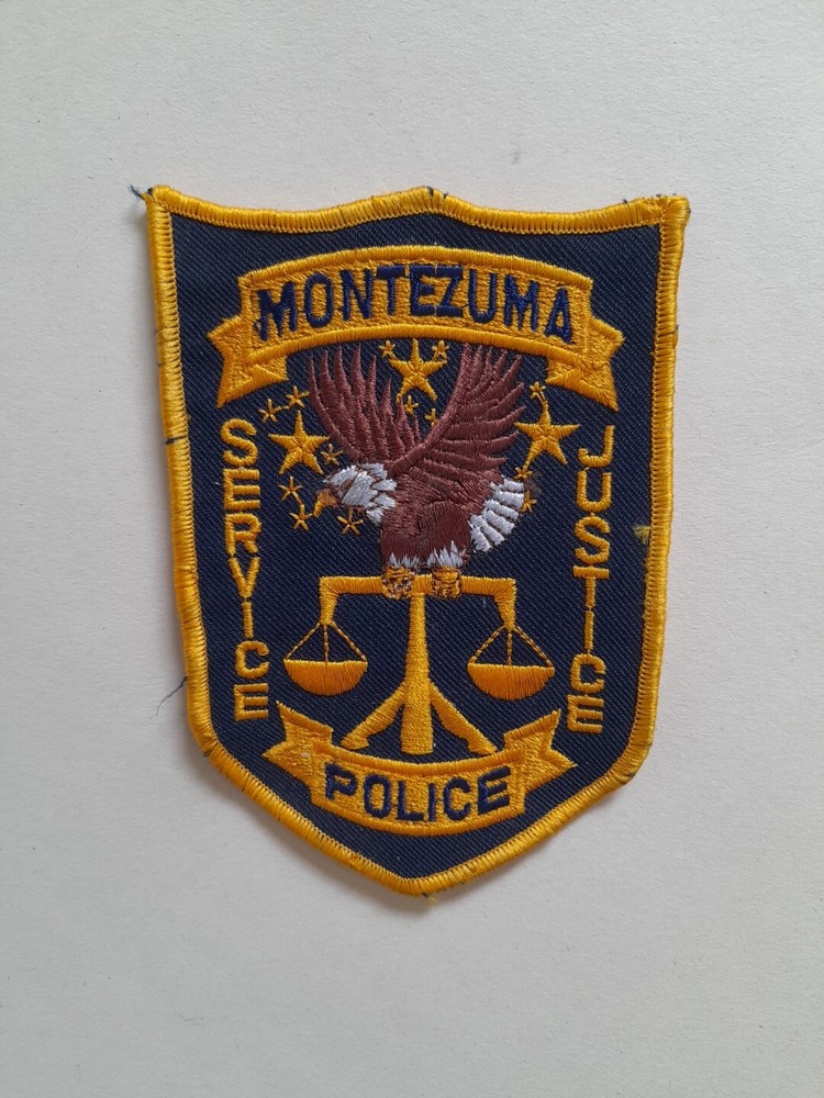 🎬 VINTAGE AMERICAN POLICE PATCH. badge
