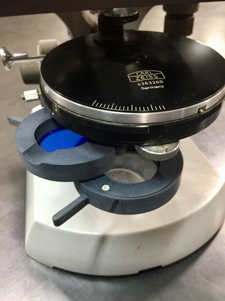 Carl Zeiss Microscope w/ 2 Objectives
