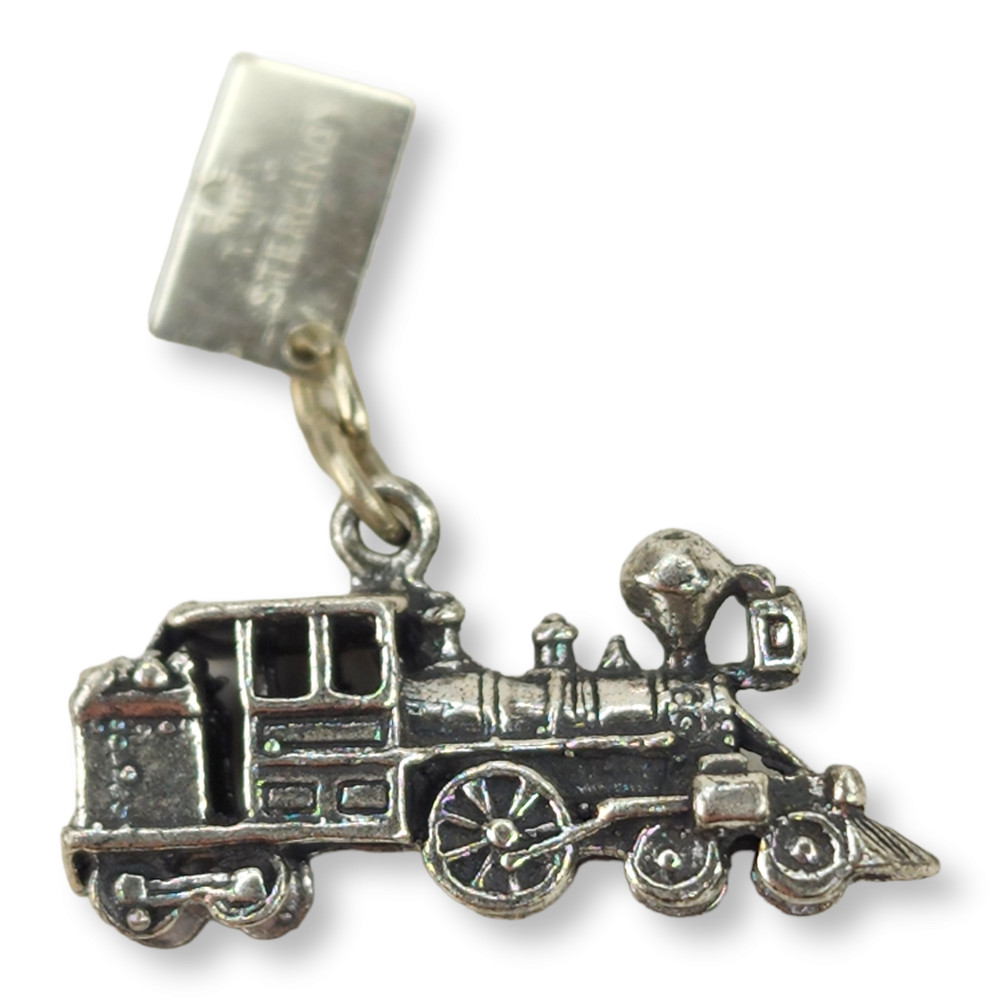 Sterling Silver 925 Sunbell Silverton CO Train Engine Charm