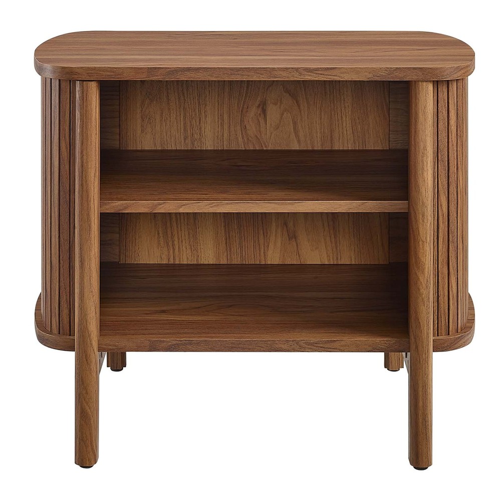 Modway Cadence Open Nightstand in Walnut