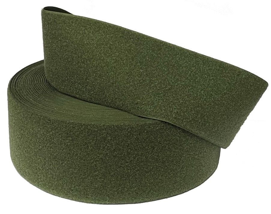100mm - 4" Olive Green - Loop (Military /Defence Standard /Fluffy loop Fastener)