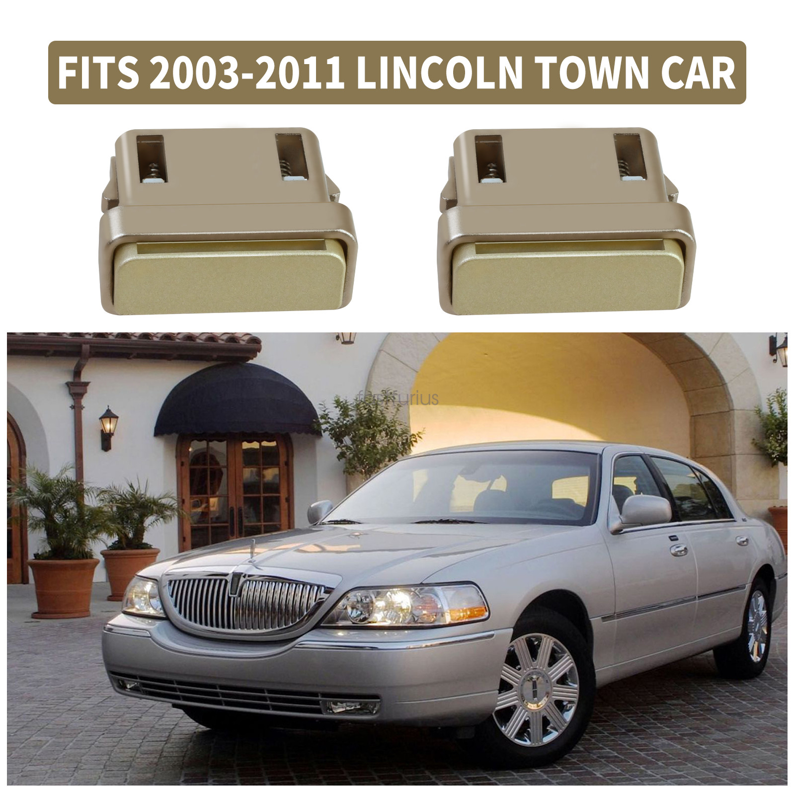 2 pack Arm Rest Latch For 03-11 Lincoln Town Car Door Compartment Release Button