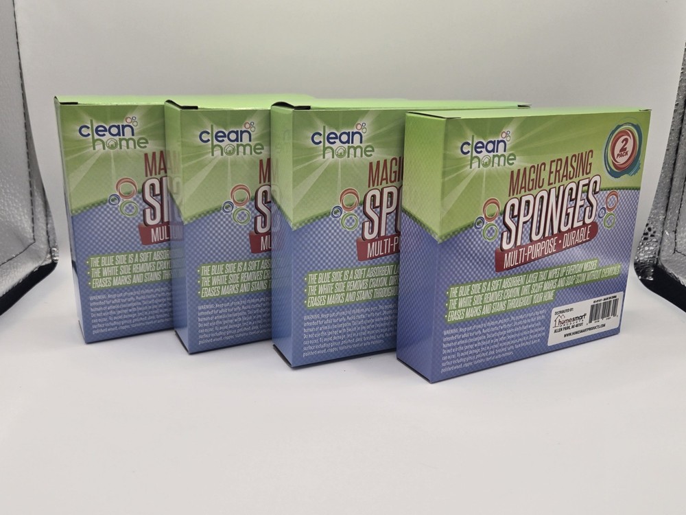 Magic Erasing Sponges - Clean Home - Multi-Purpose & Durable - 4/2 Packs!!!