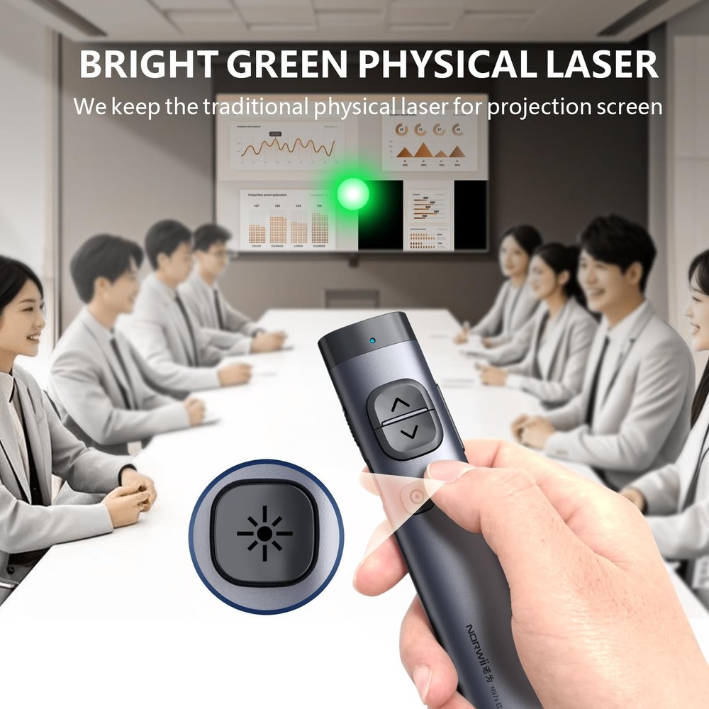 TV Screen Presentation Clicker N97s Bluetooth Wireless Remote Digital Pointer