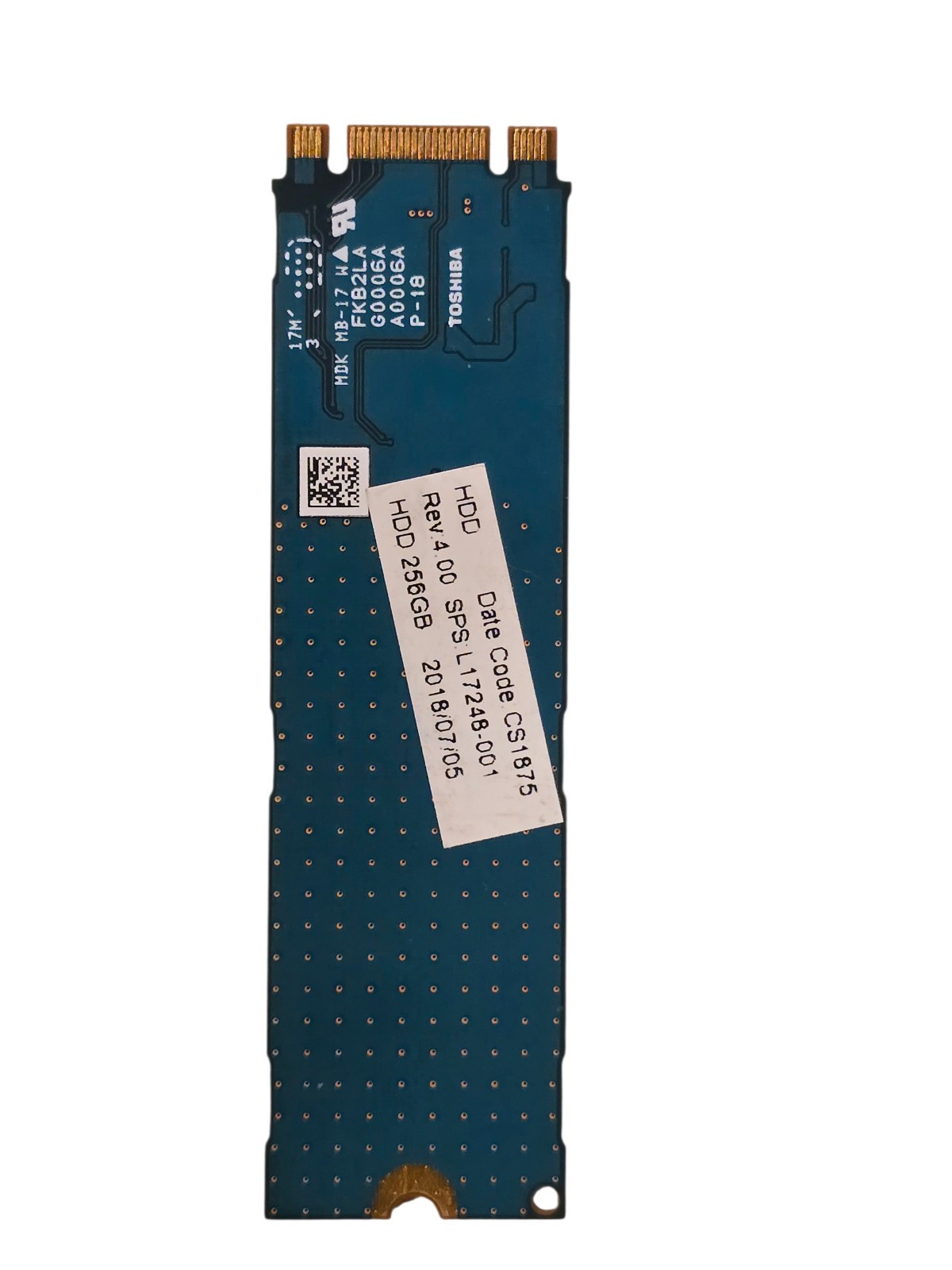 Toshiba BG3 256GB NVMe M.2 SSD PCIe KBG30ZMV256G HP L22028-001 587PC1YJP12P
