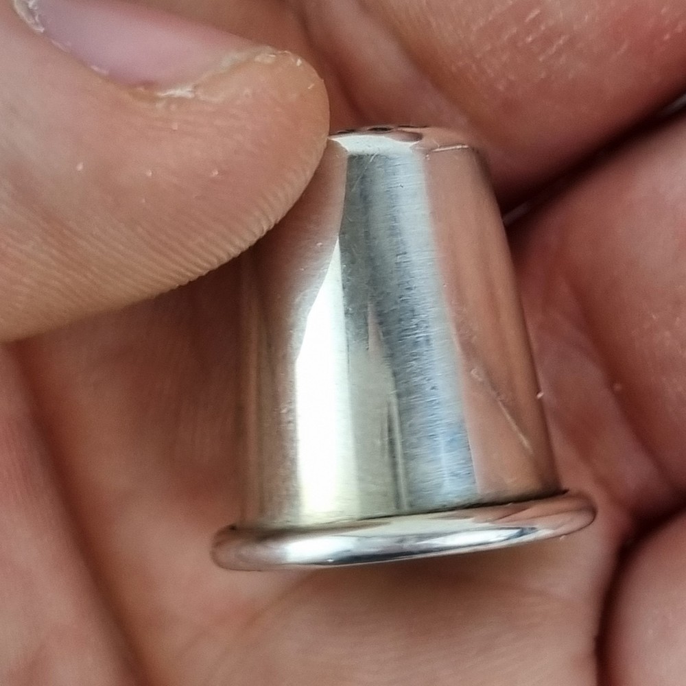 Solid Silver Thimble Inscribed "Margaret Vera" Birmingham 1987 Wilkinson